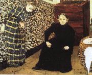 Edouard Vuillard The artist's mother and sister oil painting on canvas